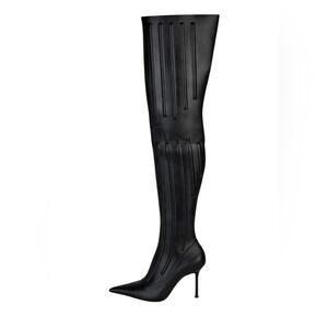 NWOT Jeffrey Campbell Jeepers OTK Black Boots – Sz 8